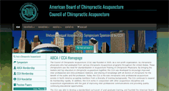Desktop Screenshot of americanboardofchiropracticacupuncture.org