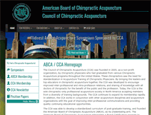 Tablet Screenshot of americanboardofchiropracticacupuncture.org